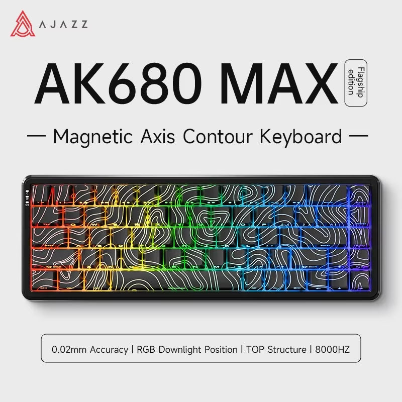 AJAZZAK680MAX Magnetic Axis Keyboard RT Adjustable 0.01 Game E-Sports Web/App Dual Driver