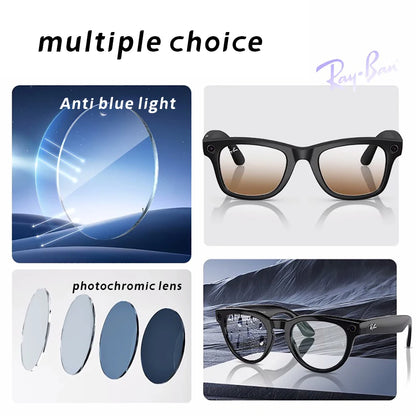 For RAY-BAN  SKYLER， Wayfrer Custom Prescription Lenses for Myopia, Astigmatism, anti Blue Light AR Glasses Lenses