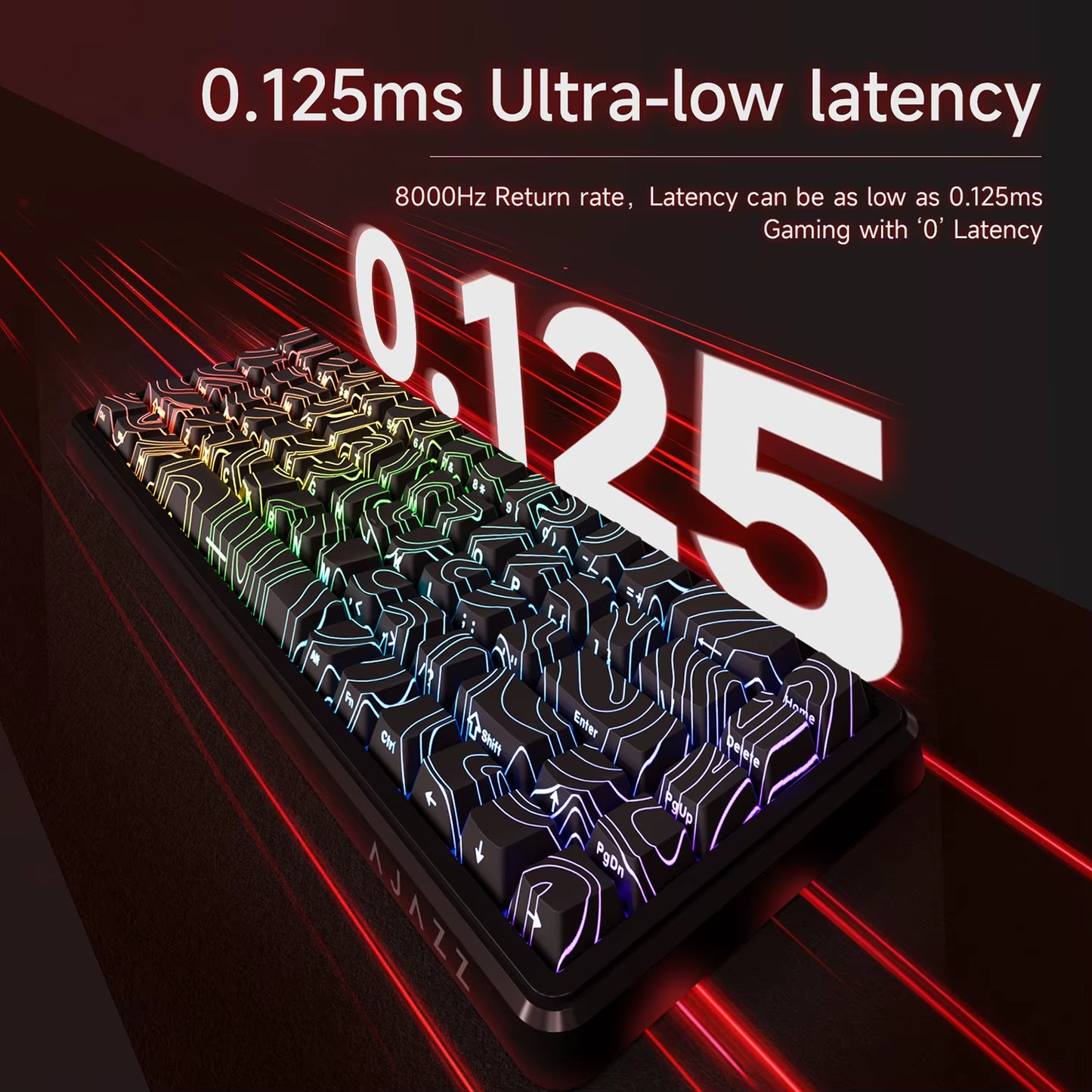 AJAZZAK680MAX Magnetic Axis Keyboard RT Adjustable 0.01 Game E-Sports Web/App Dual Driver