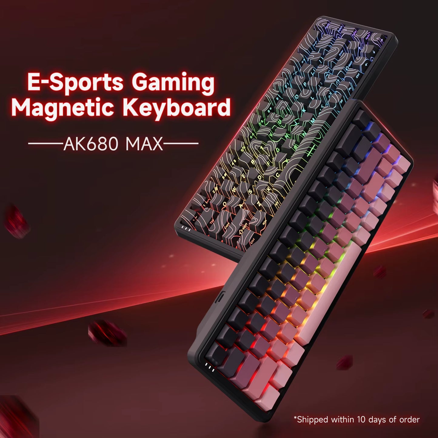 AJAZZAK680MAX Magnetic Axis Keyboard RT Adjustable 0.01 Game E-Sports Web/App Dual Driver
