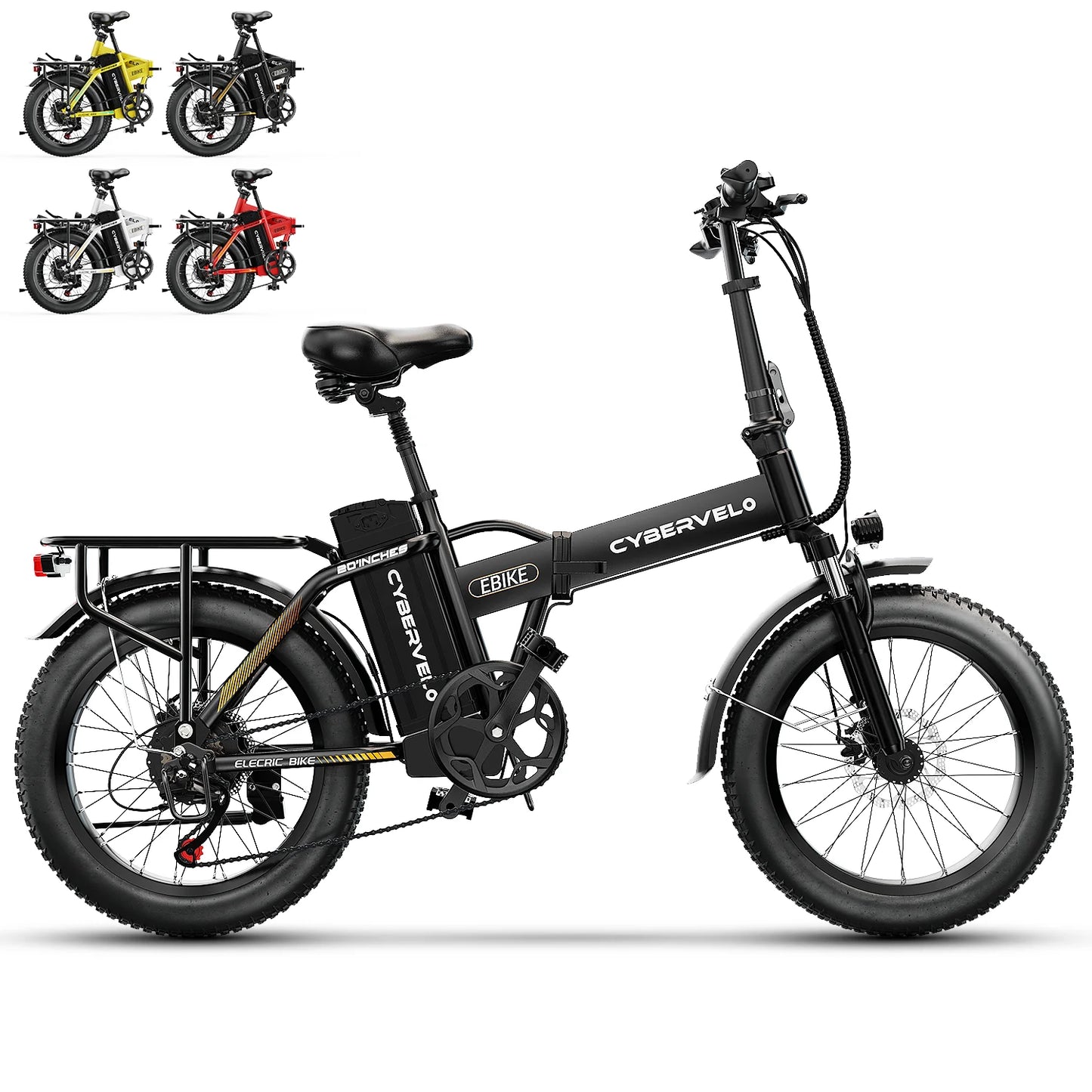 Experience the Thrill of Adventure with the 1000W Folding Electric Bike - 48V 20AH Battery, 30+ MPH Speed, and 80 Miles Range!
