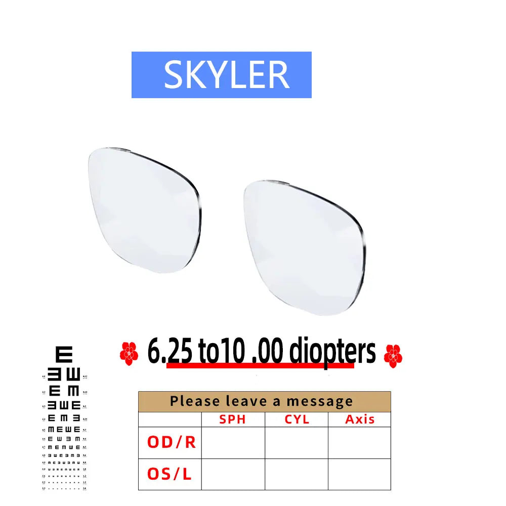 For RAY-BAN  SKYLER， Wayfrer Custom Prescription Lenses for Myopia, Astigmatism, anti Blue Light AR Glasses Lenses