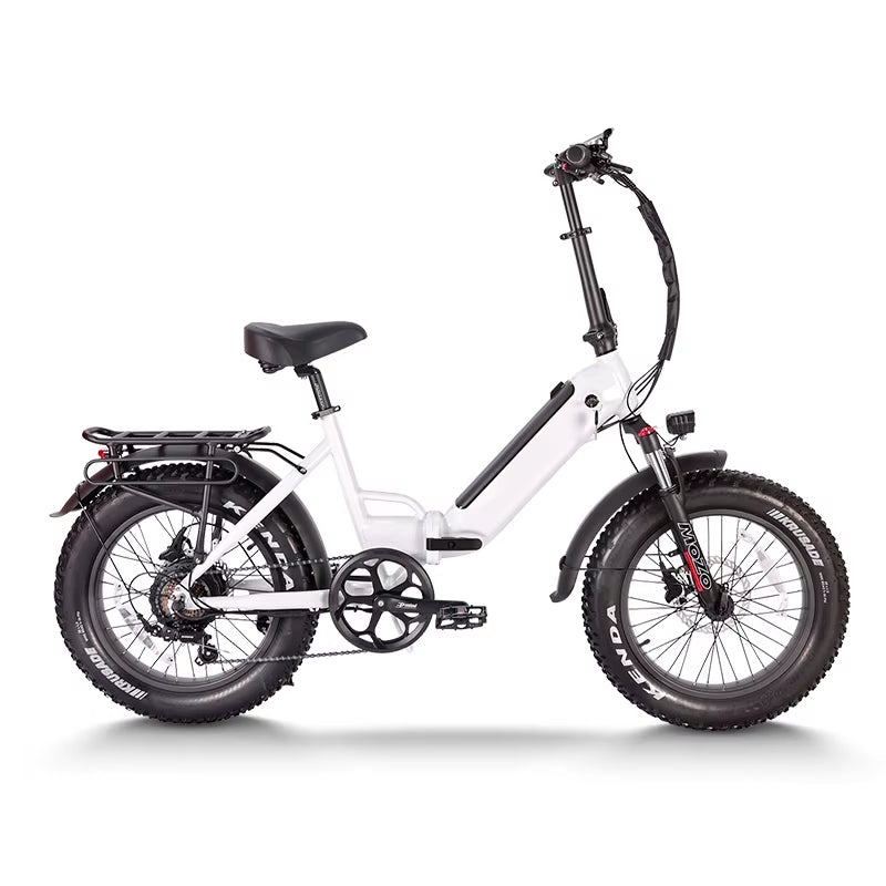 New Outdoor Foldable Ebike 48V 750W 48V Li-Ion Battery 20 Inch Fat Tire,Folding Mini Ebike for Urban Commuter Man Woman.