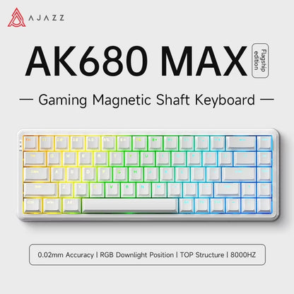 AJAZZAK680MAX Magnetic Axis Keyboard RT Adjustable 0.01 Game E-Sports Web/App Dual Driver