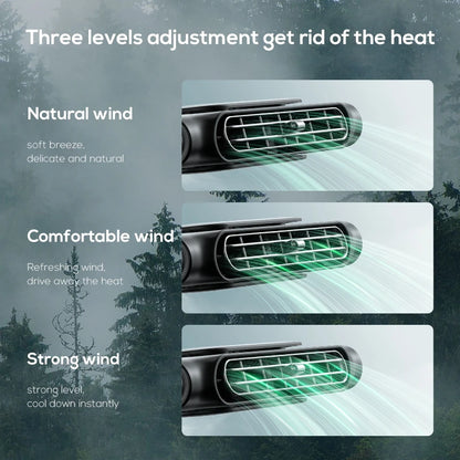 Adjustable 3-Speed Car Headrest Cooling Fan - Summer Interior Air Circulation Accessory