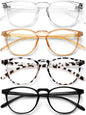 Blue Light Blocking Glasses for Women/Men - 4Pack Computer Reading/Gaming/Tv/Phones Glasses anti UV Glare Eyestrain