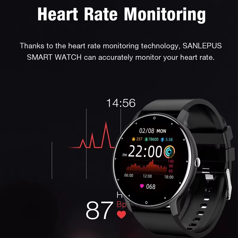Unleash Your Fitness Potential with the 2025 Smart Watch for Men and Women - Waterproof, Heart Rate Monitor, and Multi-Function Alerts!
