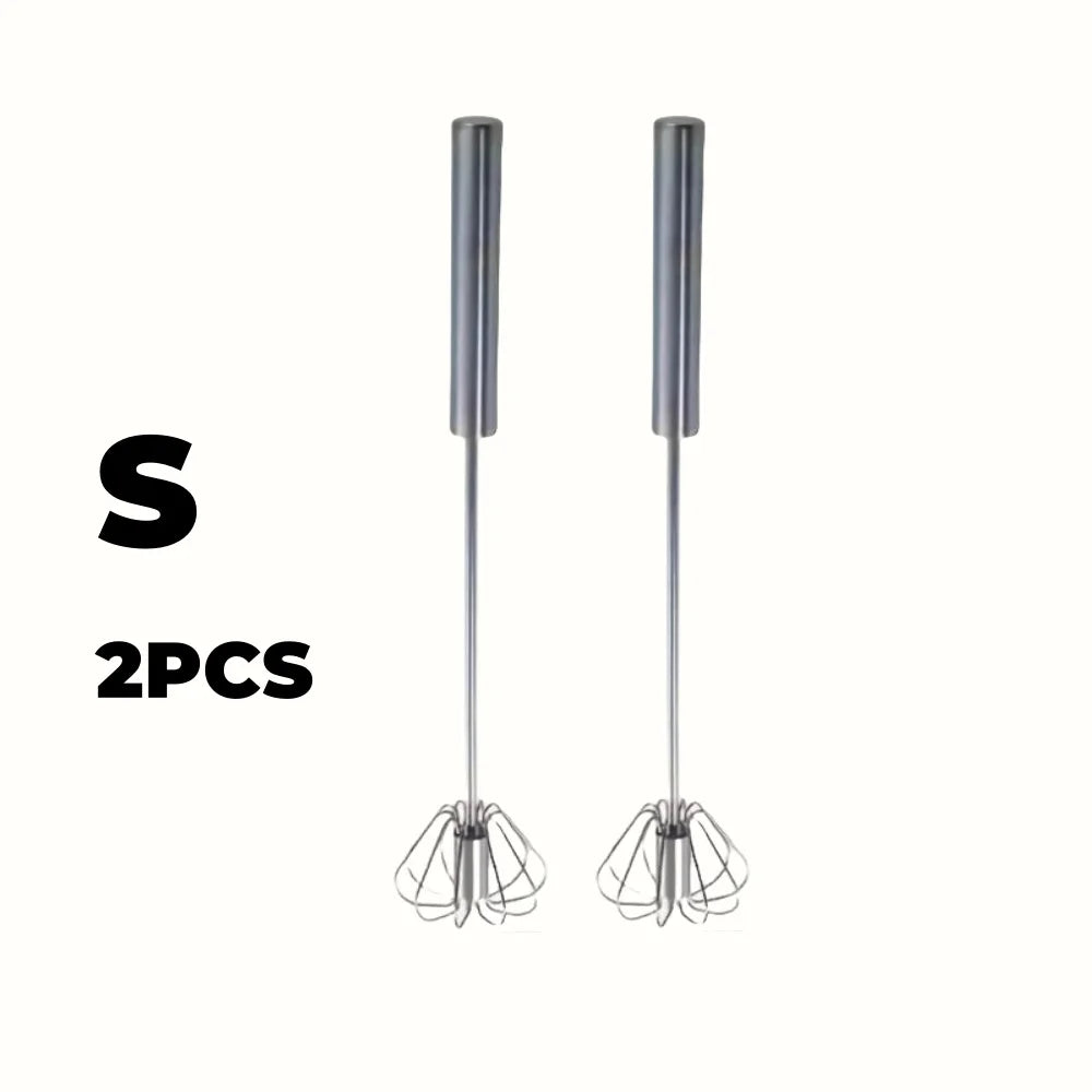 Upgrade Your Baking Game with the Stainless Steel Semi-Automatic Egg Beater - Effortless Mixing for Perfect Cakes and Cream!
