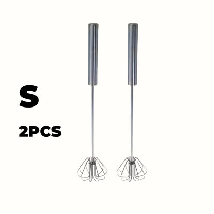 Upgrade Your Baking Game with the Stainless Steel Semi-Automatic Egg Beater - Effortless Mixing for Perfect Cakes and Cream!