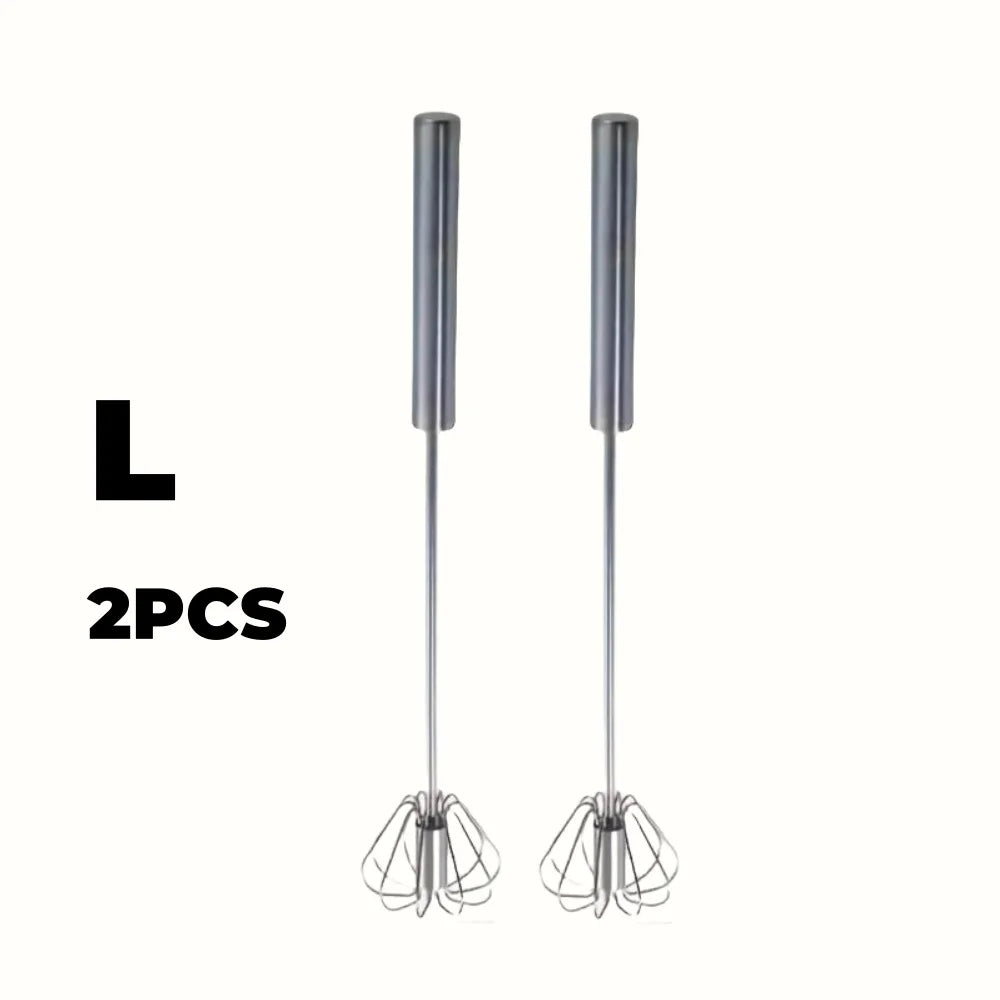 Upgrade Your Baking Game with the Stainless Steel Semi-Automatic Egg Beater - Effortless Mixing for Perfect Cakes and Cream!