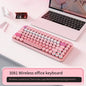 AJAZZ 308I Wireless Keyboard Bluetooth Silent Mouse for Laptop, Mobile Phone, Ipad, Tablet Computer, Cute for Office Use