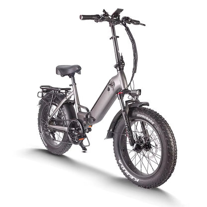 New Outdoor Foldable Ebike 48V 750W 48V Li-Ion Battery 20 Inch Fat Tire,Folding Mini Ebike for Urban Commuter Man Woman.
