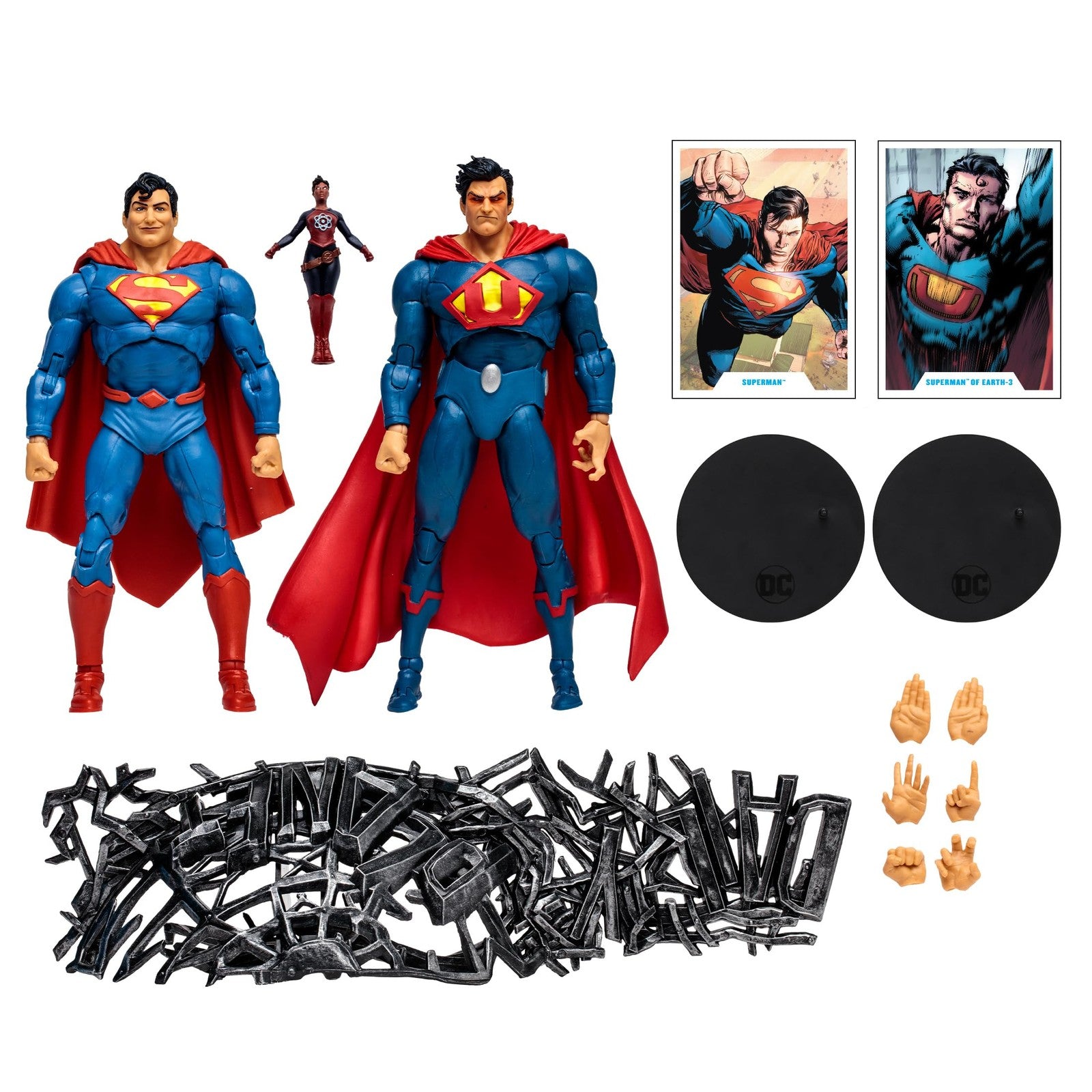 Mcfarlane Toys - DC Multiverse Superman Vs Superman of Earth-3 with Atomica 7In