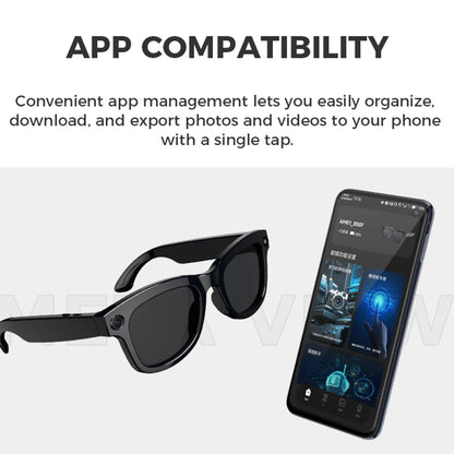 2025 Smart Glasses with 1080P HD Camera, AI Translation, and DVR Capabilities for Outdoor Sports and Video Conferencing