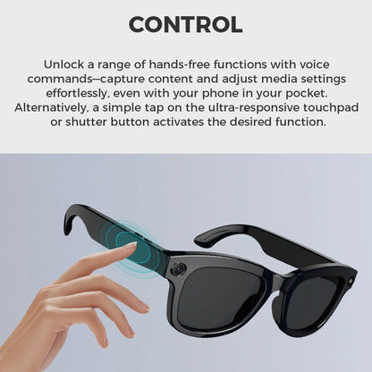 2025 Smart Glasses with 1080P HD Camera, AI Translation, and DVR Capabilities for Outdoor Sports and Video Conferencing