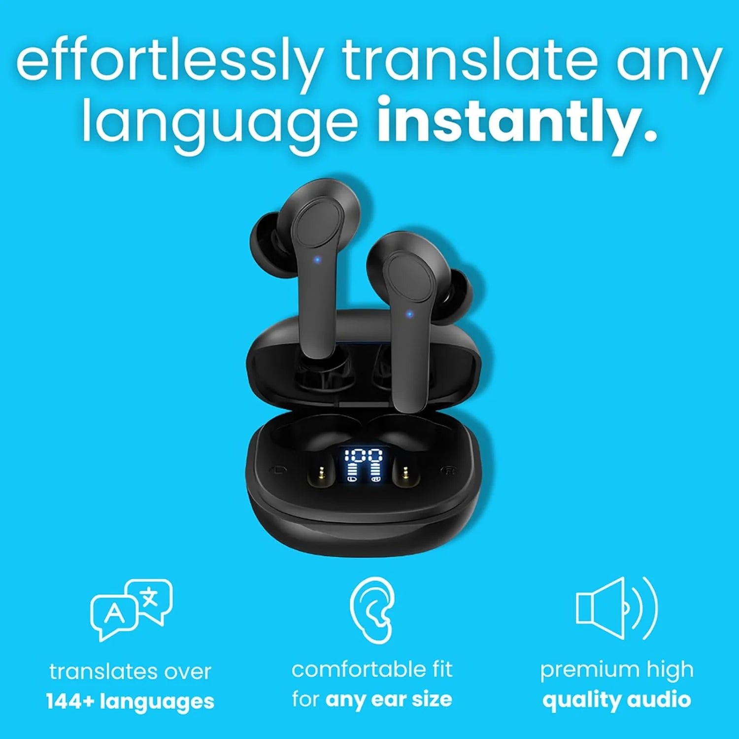 Revolutionary Translator Earbuds: Instant 144-Language AI Translation for Effortless Communication