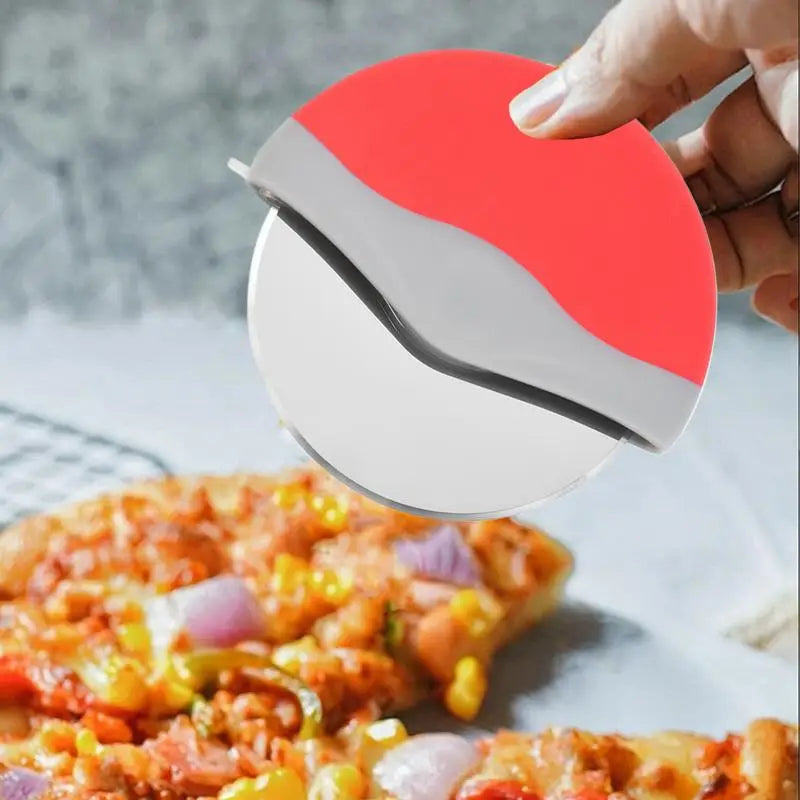 Stainless Steel Pizza Cutter round Wheel Knife for Pizza Roulette Roller Dough Pizza Slicer Cutter Baking Kitchen Tool
