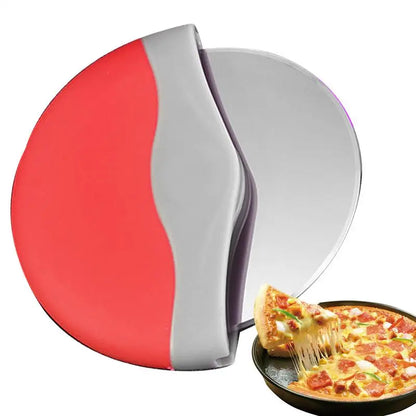 Stainless Steel Pizza Cutter round Wheel Knife for Pizza Roulette Roller Dough Pizza Slicer Cutter Baking Kitchen Tool