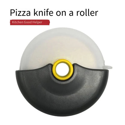 Stainless Steel Roller Cutter Multi-Purpose Pizza Cake Dough Slicing Tool Baking Kitchen Accessories with Sharp Blade Wheel