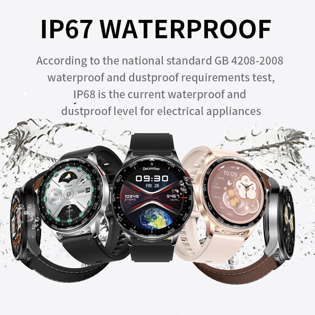 Smart Watch with Earbuds, 2 in 1 Bluetooth Smartwatch, 1.39" HD IPS Screen Smartwatch for Men Women, Fitness Tracker Long Time Standby Men Women Sports Smart Watch (Pink)