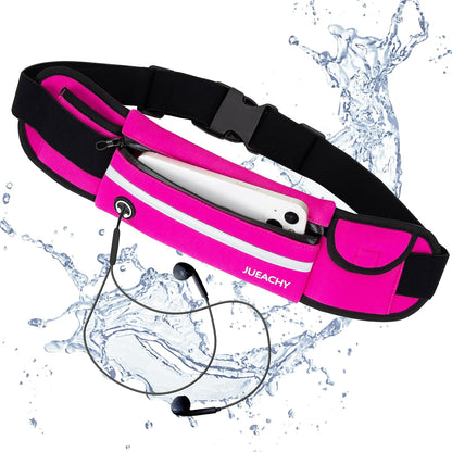 Unleash Your Active Lifestyle with the Women's Waterproof Adjustable Running Belt – Convenient Fanny Pack with Phone Holder and Headphone Port