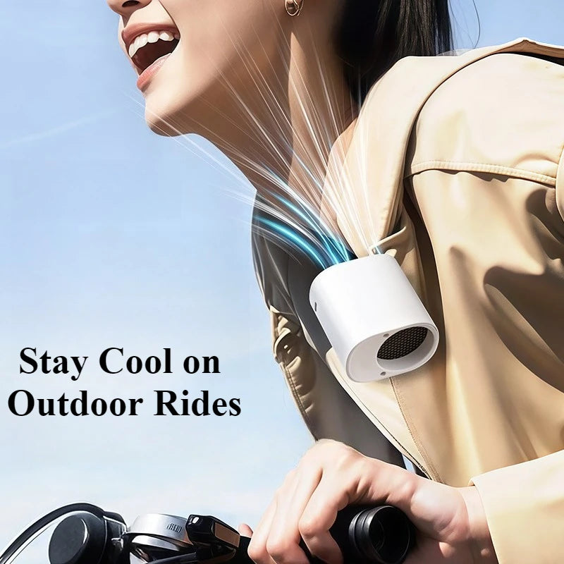 360° Rotatable Portable Car Clip Fan - 100 Speed Wind, 12V USB Rechargeable, Low Noise Mini Clamp Fan
