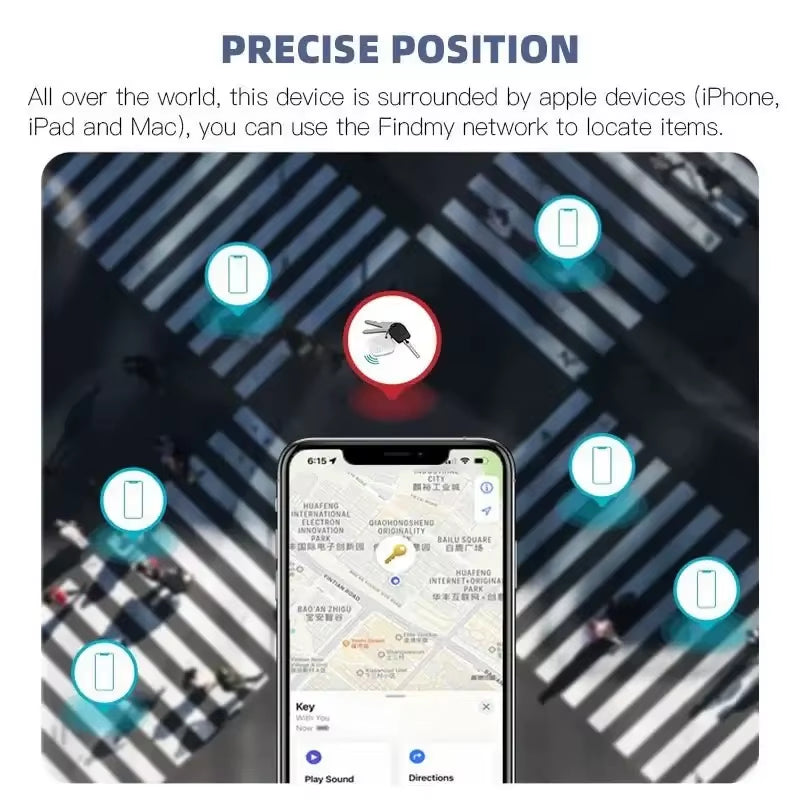 Mini Tracking Device for Apple Find My - Key, Child, Pet, Car GPS Bluetooth Tracker