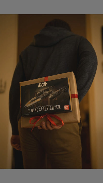 Build Your Own Iconic Y-Wing Starfighter Model Kit from Star Wars: Episode 4 - Complete with Display Base and Pilot Figures!